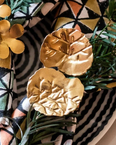 Caravane Floria gold-toned brass napkin holder