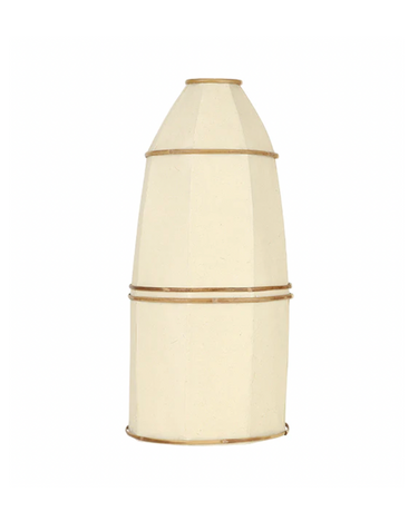 Lámpara Bell de papel artesanal Caravane con luz difusa