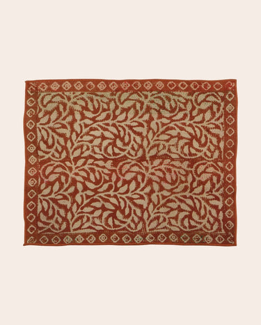 Detalle de tejido Kantha en mantel individual Caravane