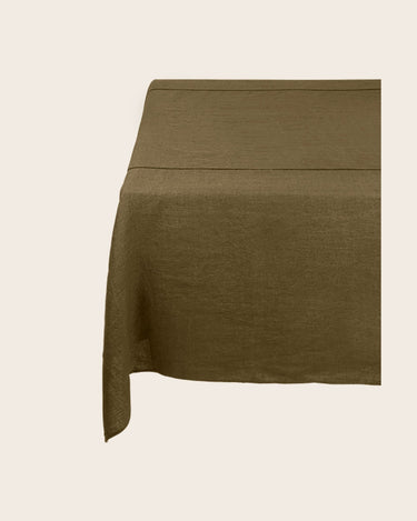 Mantel Noé de lino Caravane color laurel