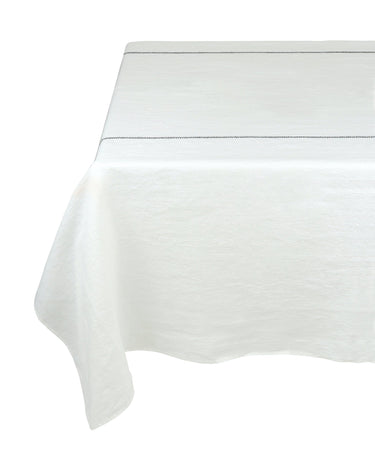 Mantel Noé de lino Caravane color nieve