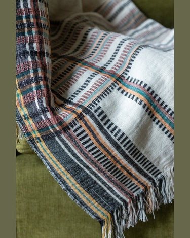 Textura de plaid Banai bordado Caravane
