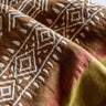 Plaid Dhara de algodón natural con flecos Caravane 140 x 200 cm