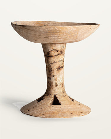 Centro de mesa de madera de suar marrón envejecido de Vical