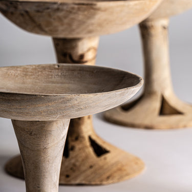 Centro de mesa de madera de suar marrón envejecido de Vical, imagen 4