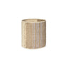 Cesta artesanal de fibras naturales color jacaranda de 20 × 20 cm