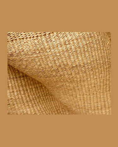 Cesta grande ondulada artesanal para decoración