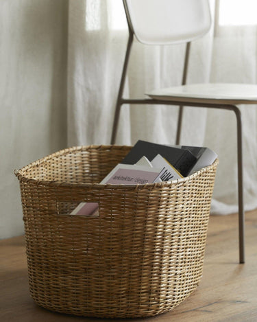KOLOA natural wicker storage basket – Nordal