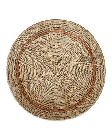 Cesta Makenge africana decorativa de fibras naturales