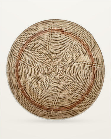 Cesta Makenge africana decorativa de fibras naturales