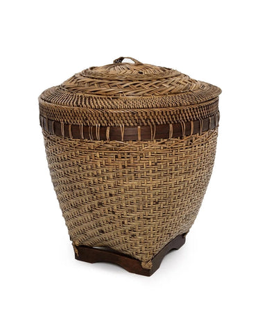 Panier Colonial en rotin tressé à la main