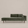 Chaise longue derecha verde hoja de Broste Copenhagen