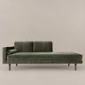 Chaise longue izquierda verde hoja de Broste Copenhagen