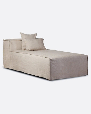Chaise longue STROZZI Dareels vista frontal natural