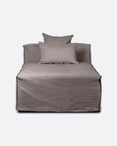 Chaise longue STROZZI Dareels detalle de funda topo