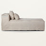 Chaise longue STROZZI 100x190 cm lino natural Dareels