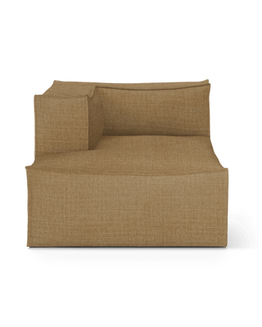 Chaise longue modular mostaza módulo izquierdo Catena S600