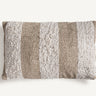 Cojín de algodón y lino marrón claro beige de Vical