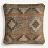 Cojín de yute marrón kilim y poliéster beige de Vical