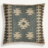 Cojín de yute tonos de azul kilim de Vical