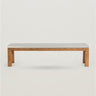 Cojín exterior GENESIS para banco 190x40 cm marfil Dareels