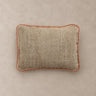 Rectangular jacquard cushion with fringes by Le Monde Sauvage