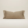 Cojin lumbar lino sable con costura contrastada