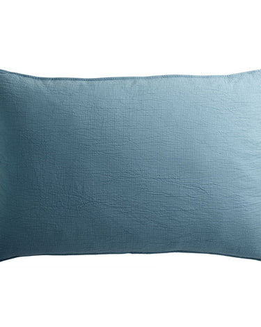 Cojín rectangular de algodón azul denim de Tine K Home