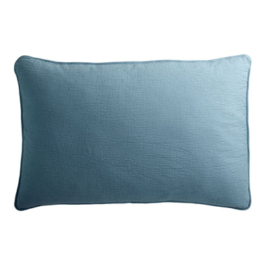 Cojín rectangular de algodón azul denim de Tine K Home