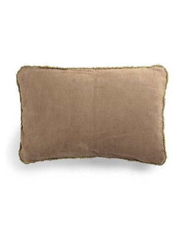 Cojín rectangular con flecos Le Monde Sauvage