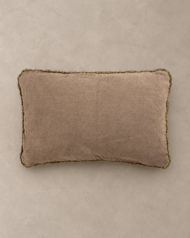 Cojín rectangular con flecos Le Monde Sauvage