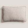 Cojín rectangular con flecos de terciopelo Le Monde Sauvage