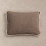 Cojín rectangular de terciopelo con flecos Le Monde Sauvage