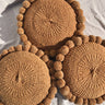 Cojín Decorativo CERAFINA Mediano Ocre: Lana de Oveja Artesanal Exclusivo
