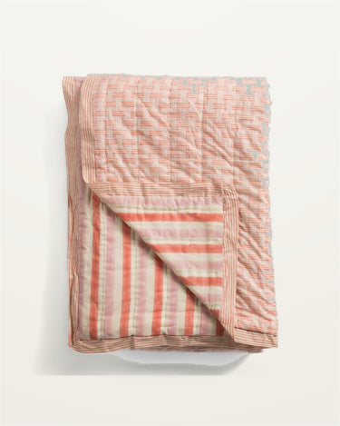 Colcha acolchada de algodón reversible Le Monde Sauvage