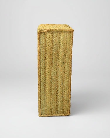 Columna pedestal de esparto trenzado natural — vista adicional 2