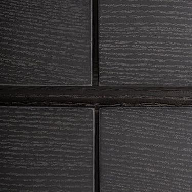 Cómoda de madera contrachapada roble negro piedra sinterizada blanca de Vical, imagen 7