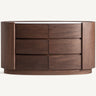 Cómoda de madera contrachapada roble piedra sinterizada de Vical