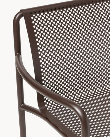 Composición de salón con Silla de jardín Dapple set de 2 madera oscura