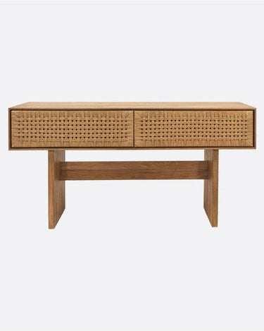 Consola CORA 160 cm de teca reciclada y cuerda de papel Dareels