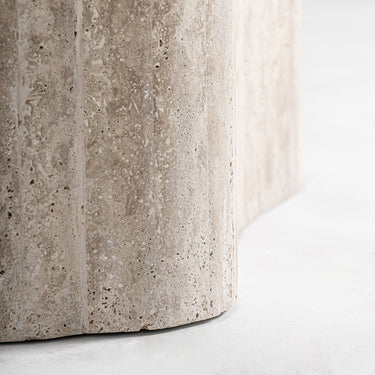 Consola de travertino beige grande de Vical, imagen 6