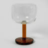 Amber crystal wine glass by Olsson & Jensen