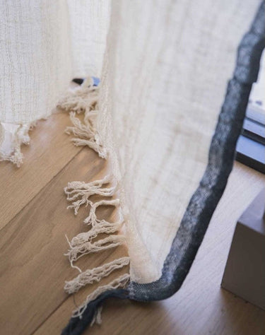 Caravane handcrafted linen and cotton curtain in an interior setting