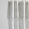 Cortina algodón khadi cuadros antracita 140x280 cm