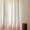 Cortina boho chic marrón para decoración natural