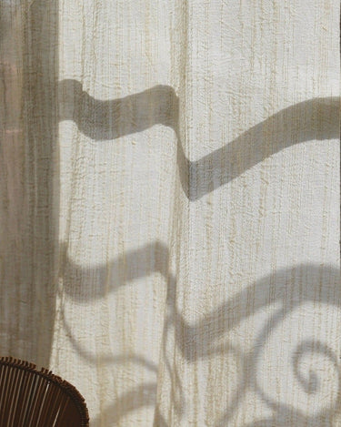 Cortina Surendra de algodón y lino — detalle 2