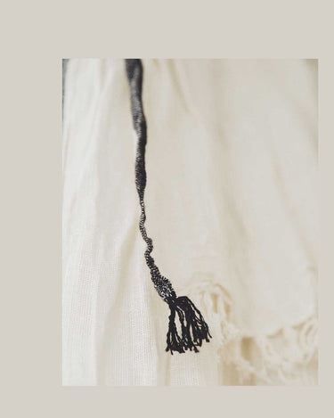Cortina Surendra de algodón y lino — detalle 4