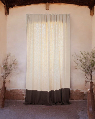 Cortinas degradadas de algodón