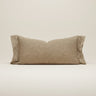 Cojin lumbar lino sable con costura contrastada