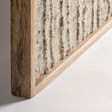 Cuadro de madera de mango algodón cáñamo marrón artesanal de Vical, imagen 5